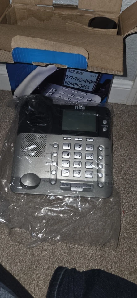 Teléfono con cable RCA 2 líneas con Cid 1223-1BSGA Foto 3 de 3