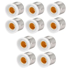 10PCS Light Bulb Socket Adapter Medium Base E27 to E12 Candelabra Screw Reducer