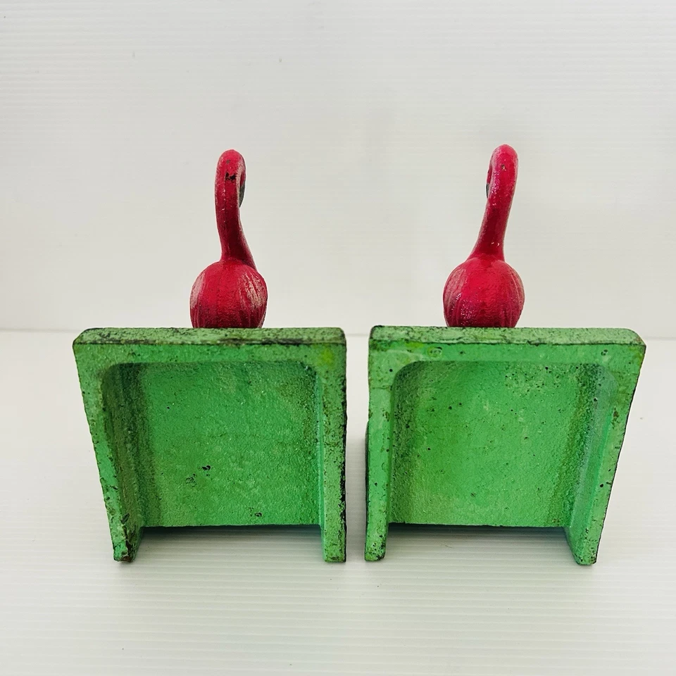 Sujetalibros Tropicales Flamenco Hierro Fundido Palma Playa Retro Kitsch Decoración Maximalista Foto 3 de 4