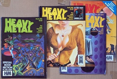 HEAVY METAL # 60, 61, 62, 63 (Mar-June 1982) US Mags Corben, Moebius, Segrelles