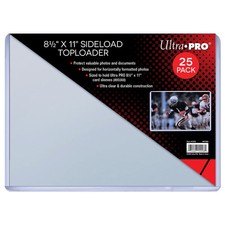 Ultra Pro Clear Sideload Toploader 8-1/2-Inches X 11-Inches 25 CT Pack