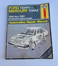 Haynes Repair Manual Ford Tempo & Mercury Topaz 1984 - 1994 36078 Free Shipping 
