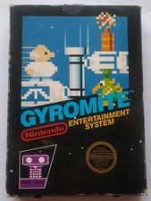 Nintendo NES 1985 Gyromite Matte Sticker Seal Box, 1st Run Test Market RARE #004