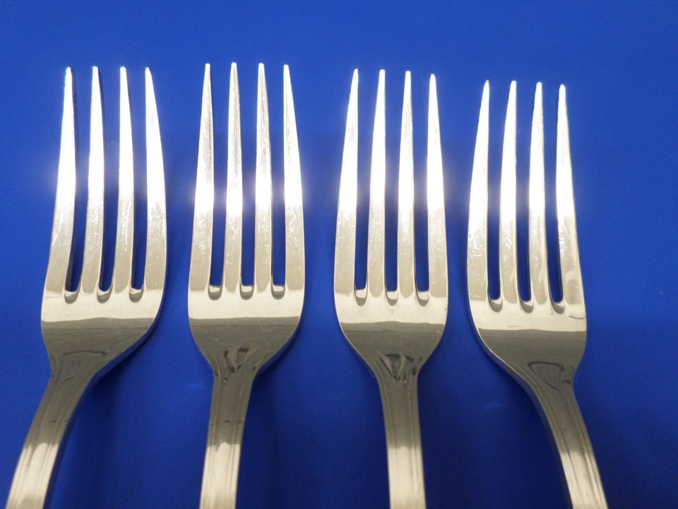 4 - HORQUILLAS DE CENA de acero inoxidable 18-8 chapadas en plata marciana S8Y2 de SORI YANAGI Foto 3 de 4