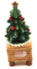 Cherished Teddies Christmas Tree on Dresser Figurine,  1999 EX