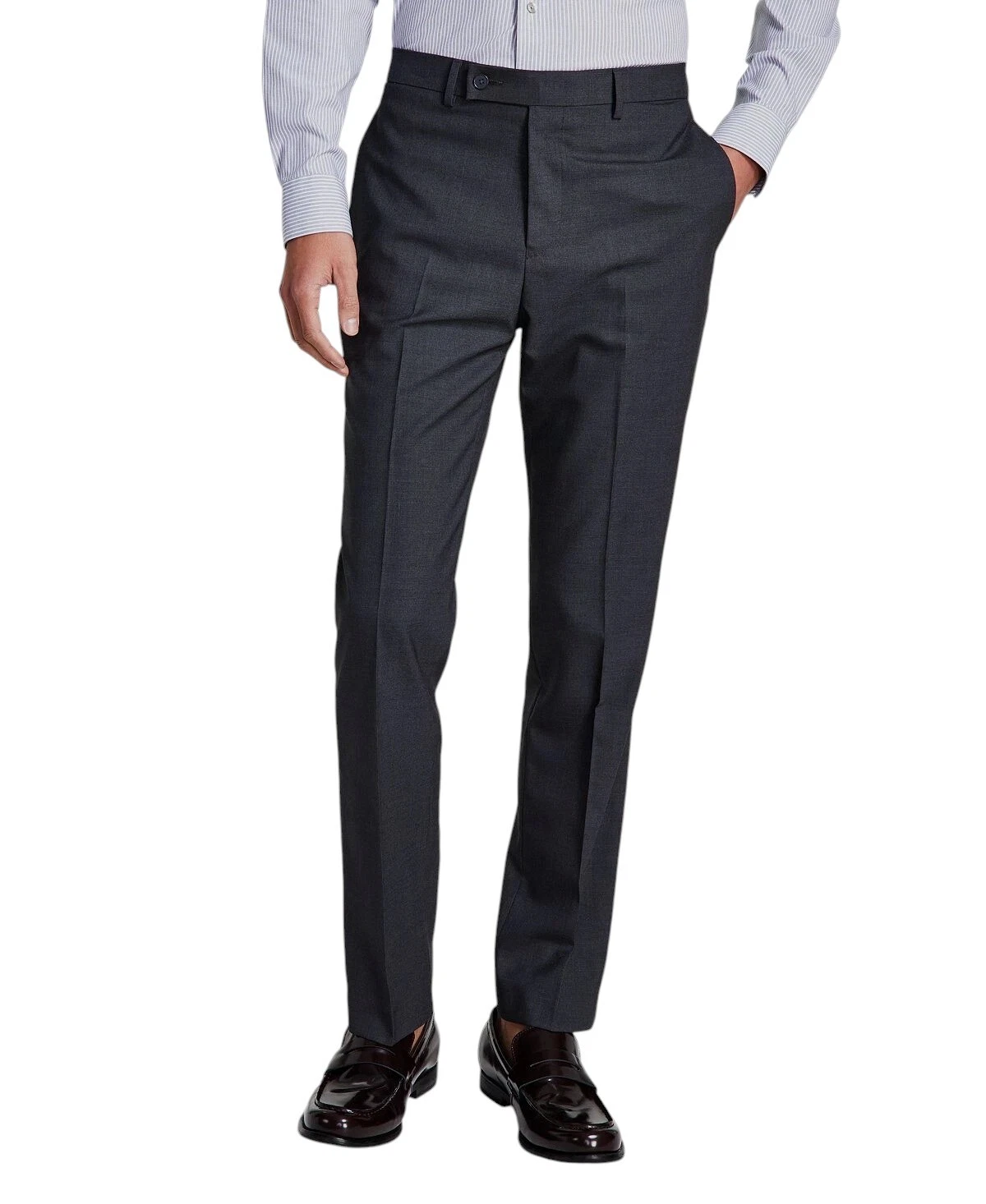 Calvin Klein Mens Slim fit Dress Pants 38 / 30 Charcoal Grey Solid Stretch
Opens in a new window or 
