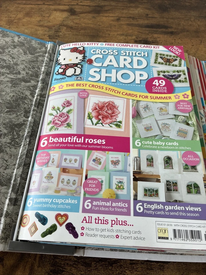 批量 9 张十字绣卡片店杂志发行 58、61、73、76、84、85、86、87、89 — 第 4/4 张图片