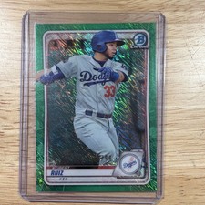 Bowman 2020 Chrome Green Shimmer Refractor Keibert Ruiz #BCP-210 /99 Dodgers