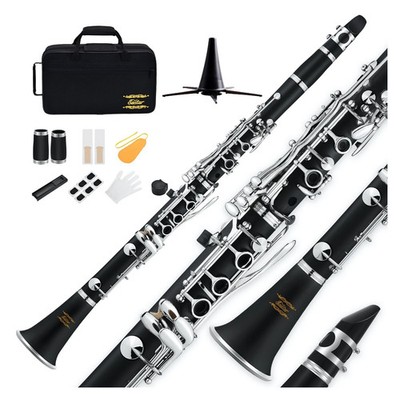 Eastar ECL-400 commander Ebonite Silver Keys B Flat Wind Band Clarinet
