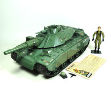 Vintage GI Joe 1982 Mobat Tank w Steeler Swivel Arm Driver Original Hasbro Parts