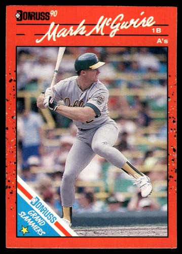 Mark McGwire #4 1990 Donruss Grand Slammers card