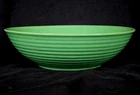Vintage Bauer Pottery Ringware Jade Green 12" Salad Serving Bowl Art Deco