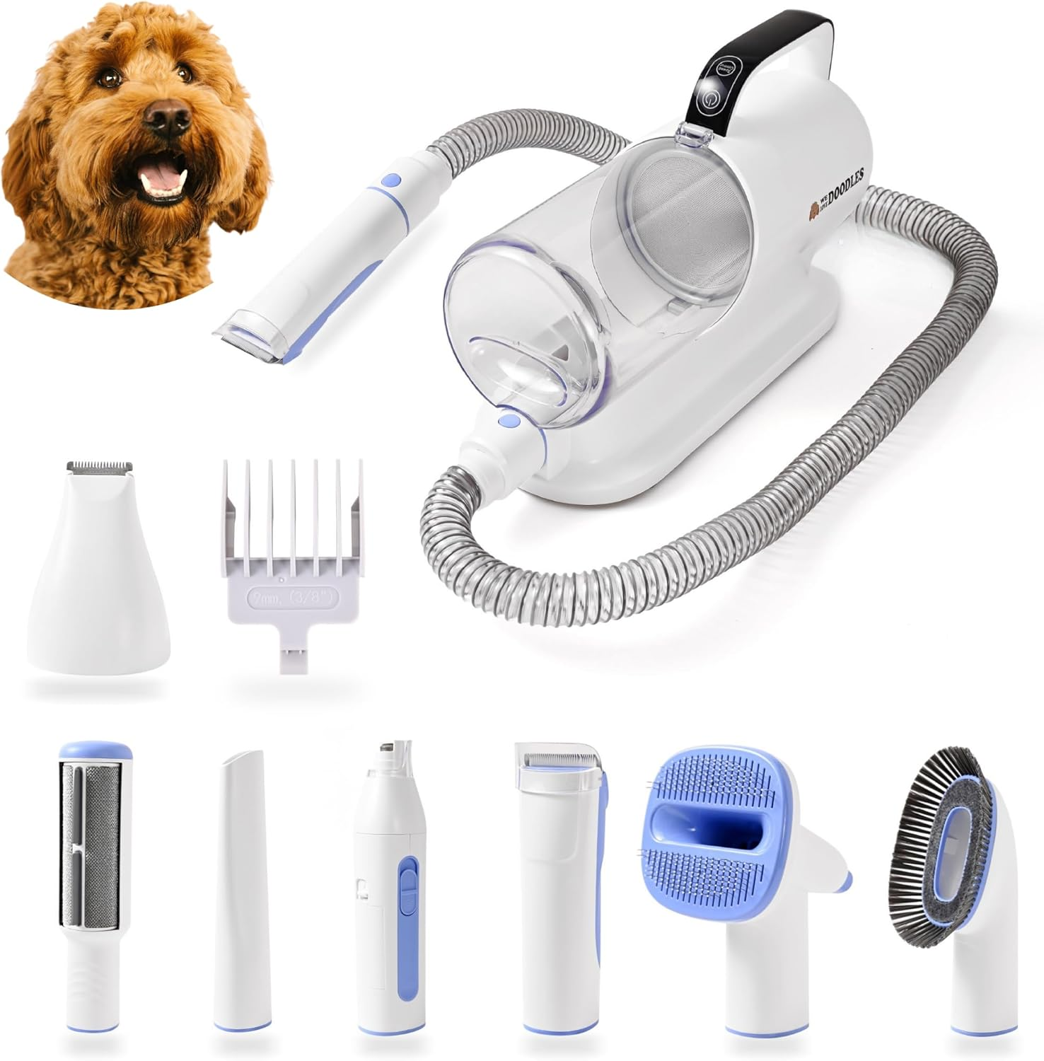 11-11 in-1 Dog Grooming Vacuum Clippers Long Hair