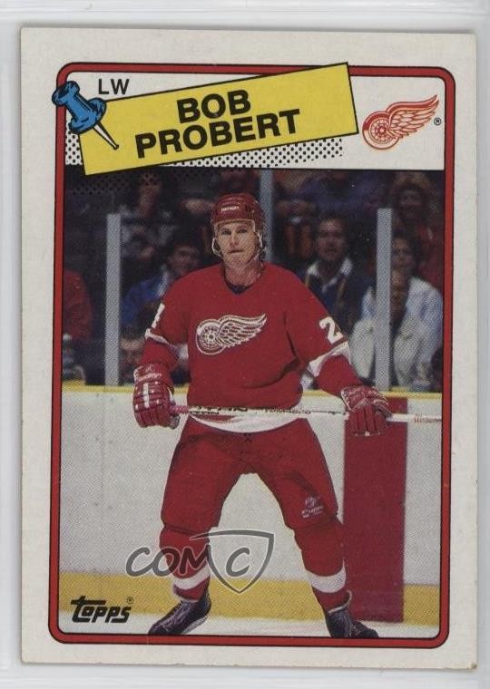 1988-89 Topps Bob Probert #181 Rookie RC