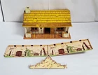 D-918 VINTAGE 1940-60'S MARX ROY ROGERS TIN LITHO RANCH HOUSE!