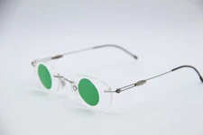 SILHOUETTE 7436 60 6072 SILVER BLACK AUTHENTIC FRAMES EYEGLASSES 43-19