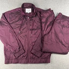 Sergio Tacchini Tracksuit Jacket Coat Pants Set Large Mens Purple Nylon