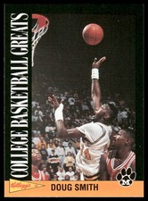 1992 Kellogg's Raisin Bran College Basketball Greats #9 Doug Smith