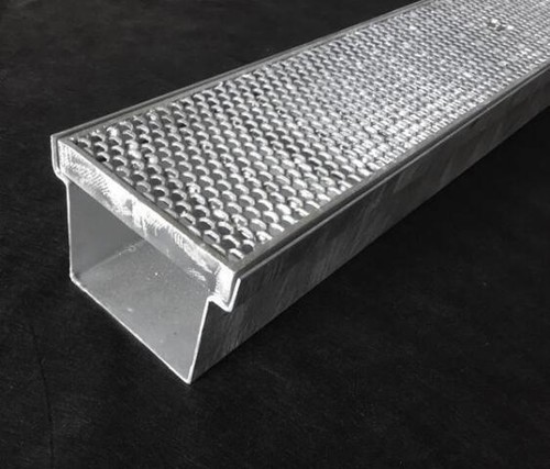 Galvanised Steel Heelguard Grate & Channel Set and Stop End/Connectors - 3 Sizes - Picture 14 of 22