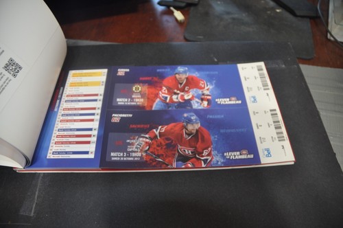 montreal canadiens hockey nhl season tickets 2012-2013 the torch jean beliveau 2 - Picture 9 of 12