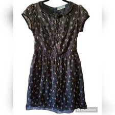Tiralahilacha Peter pan neckline, floral dot dress size medium