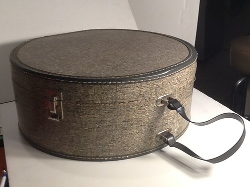 Vintage Wig box hat box Vintage suit 