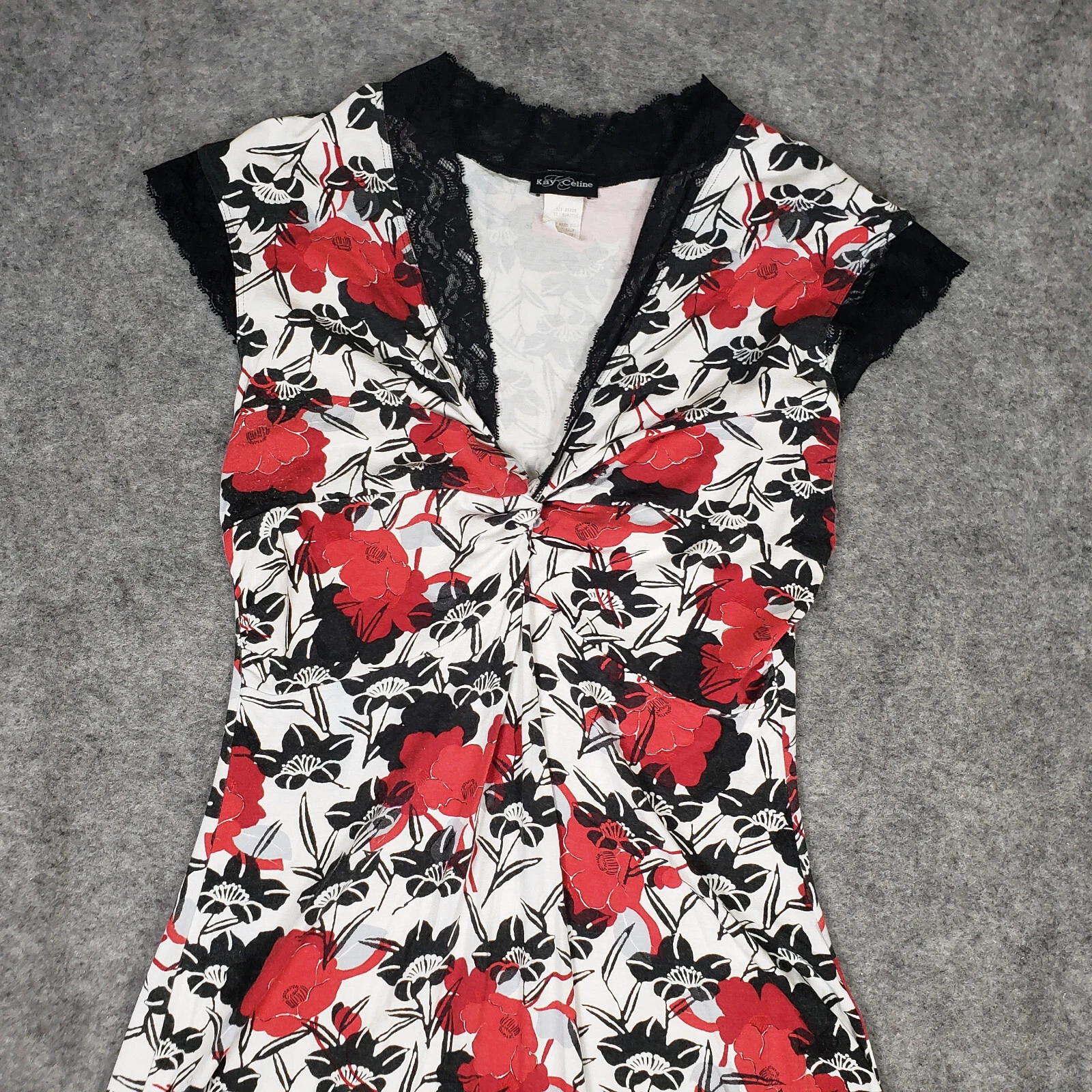 Abito vintage Kay Celine donna grande floreale capricci boho made USA