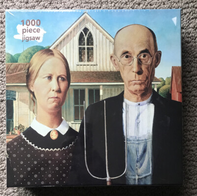 American Gothic by Grant Wood 1000 piece puzzle -   Flame Tree Publishing - new
