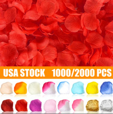 2000 Silk Rose Petals Romantic Decor Fake Flowers Confetti Wedding Engagement