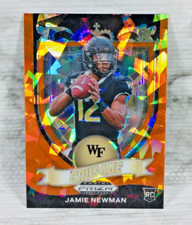 2021 PANINI PRIZM DRAFT PICKS #174 JAMIE NEWMAN RC ROOKIE ORANGE ICE (CRUSADE)