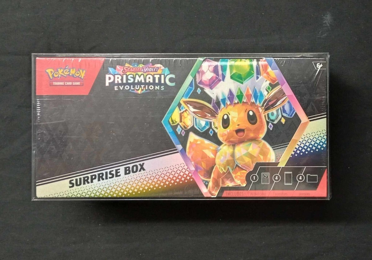 PLASTIC PROTECTOR for POKEMON Prismatic Evolutions Surprise Box | eBay