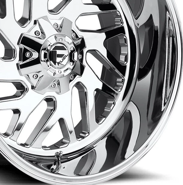 FUEL TRITON CHROME WHEELS RIMS 22X12 DEEP LIP SIERRA SILVERADO RAM 1500 Foto 2 de 4