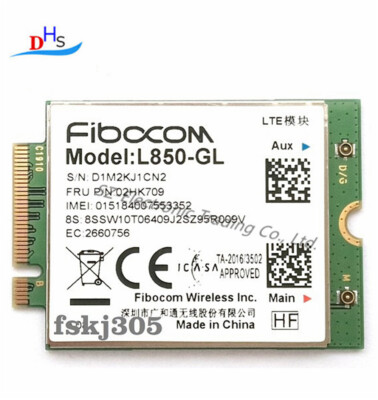 02HK709 For Lenovo Thinkpad X1 Carbon 7th 8th Gen L850-GL LTE 4G Module