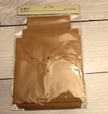 S.E.I. Crafts, Pack of 4 Craft Envelopes with Tie Enclosure