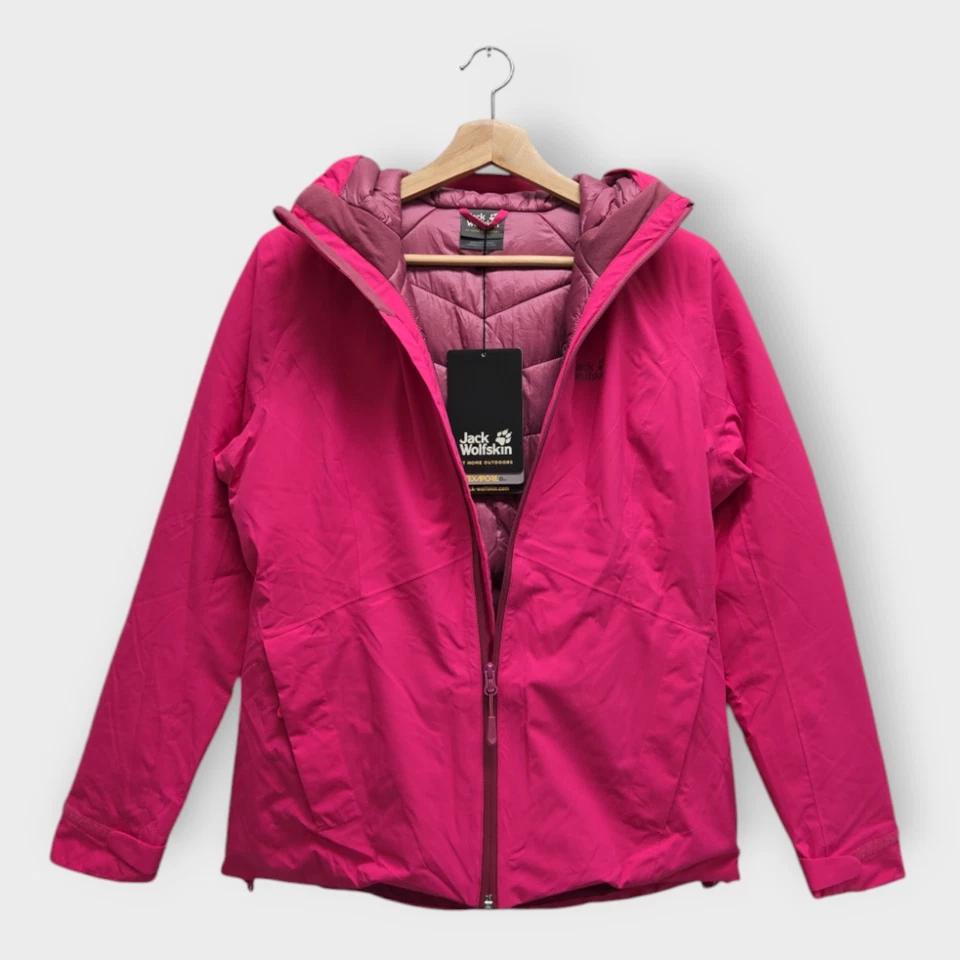 Chaqueta para mujer JACK WOLFSKIN Argon Storm (anémona rosa) - pequeña Foto 2 de 3