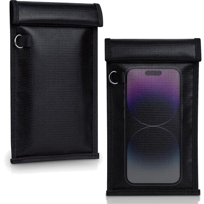 Sleek Signal Blocking Faraday Bags for Phones & Car Keys - Privacy 2 Pack
