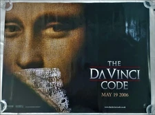 Da Vinci Code (Original UK Cinema Poster) Mona Lisa Vers -Tom Hanks