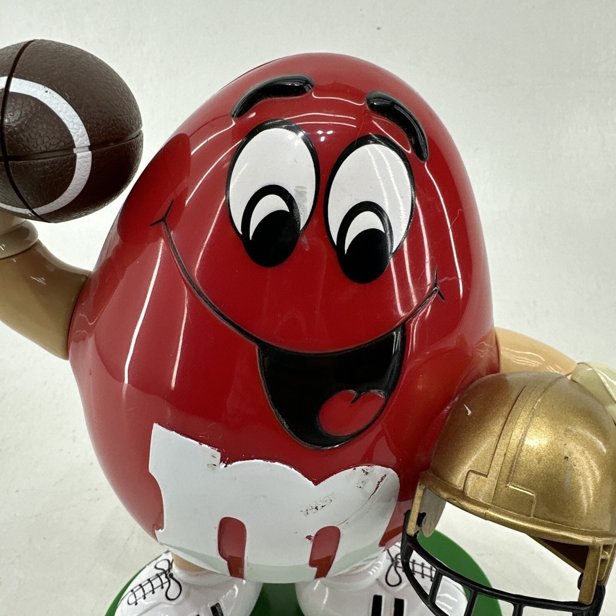 ビンテージ m&m's キャンディディスペンサー アメフト M&M's エムアンドエムズ ディスペンサー アメフト レッド