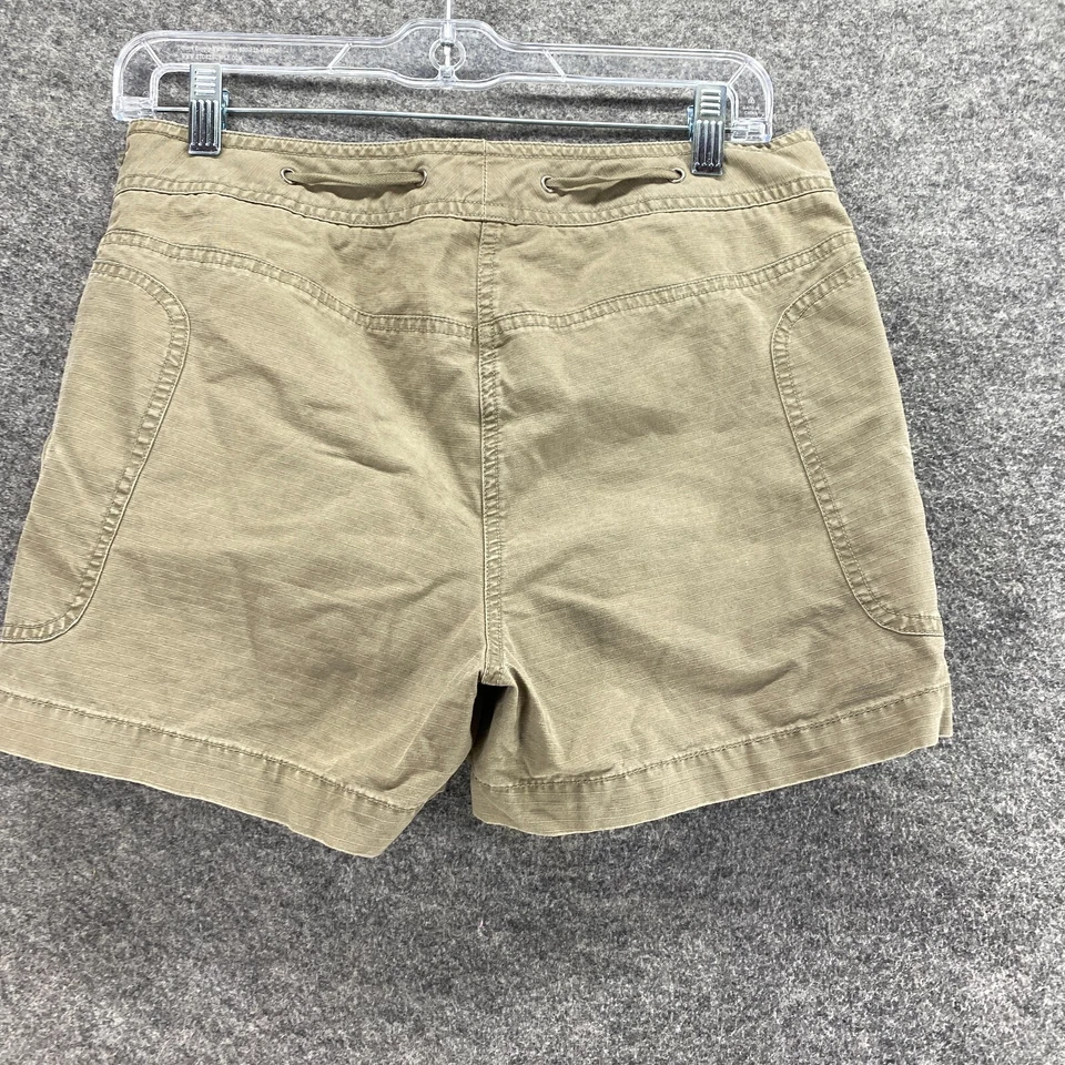 J. Pantalones Cortos Crew Mujer 2 Beige Tiro Bajo Cordón Chino Bolsillos Algodón Informal Foto 2 de 4