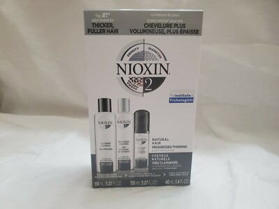 NIOXIN System 2 Thinning Cleanser Scalp Therapy & Treatment Kit FREE SHIPPING!