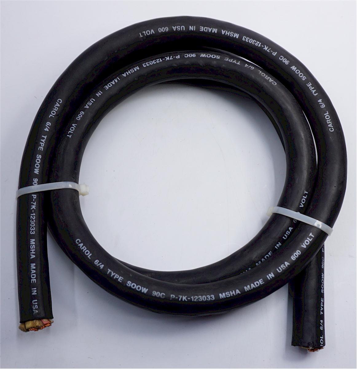 CAROL 6/4C 6 AWG, 4-Conductor SOOW Flexible Rubber MSHA 600V/90C