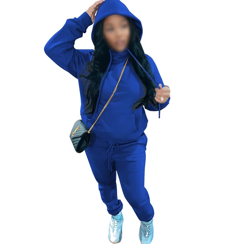 Ladies Jogger Set Long Sleeve Two Piece Outfit Women Loose Fit Jogging - Picture 47 of 141