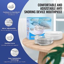 Snoring/TMJ/Sleep apnea/Jaw pain/Bruxism/Adjustable/Crack teeth/Night guard
