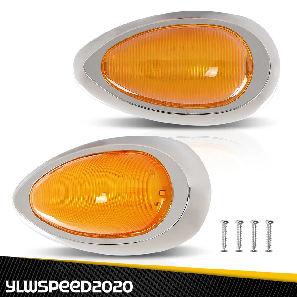 Подходит для Freightliner Century / Columbia 15 светодиодов боковой габаритный сигнальный фонарь - Изображение 2 из 4