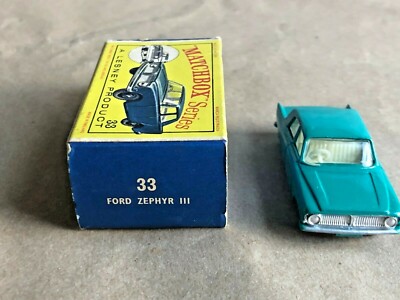 33b LESNEY MATCHBOX 33 REGULAR 1-75 Ford Zephyr Mk III Falcon BPW