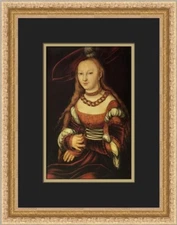 Lucas Cranach the Elder Portrait of a Young Lady Custom Framed Print