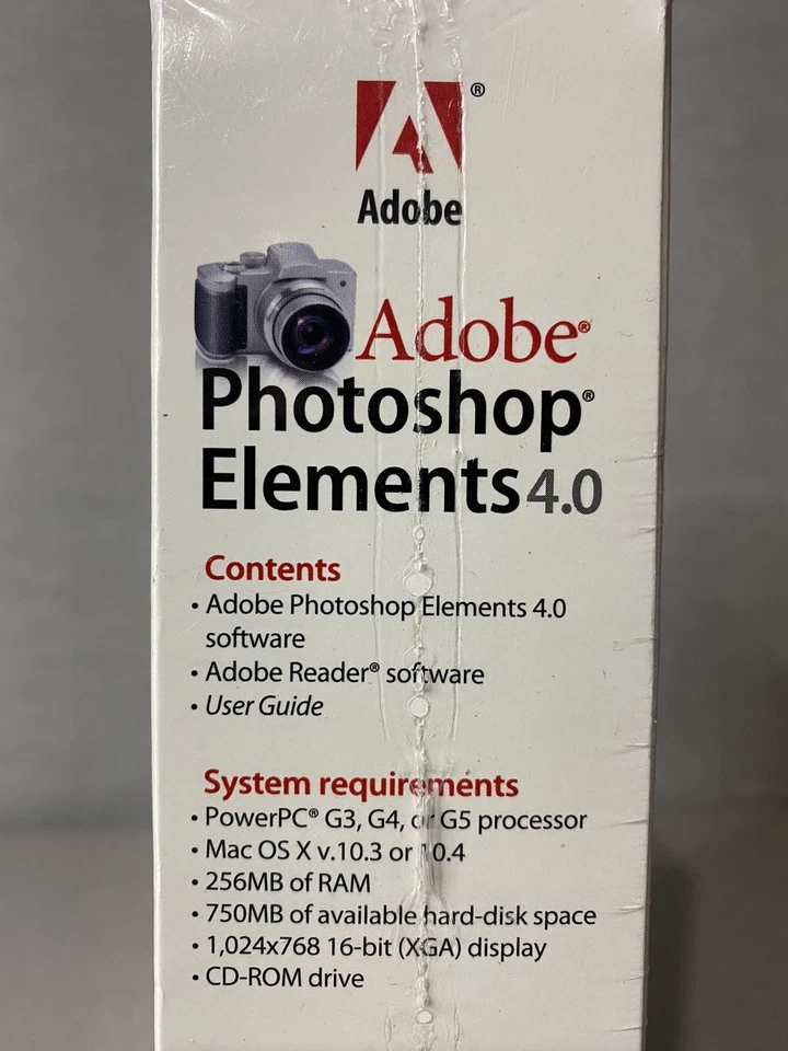 2006 Adobe Photoshop Elements 4.0 for Mac Brand NEW Sealed - Image 4 of 4