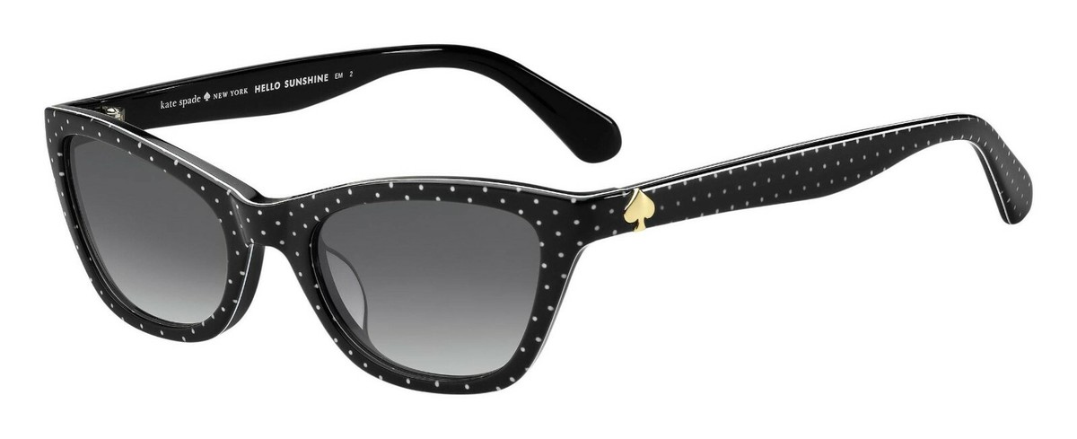 Kate Spade JOHNETA 07RM Black Dotted Frame Dark Grey Gradient