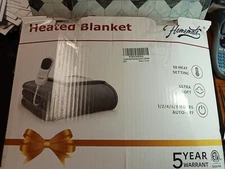 Homemate Electric Heated Blanket Twin 62"x84"Heating Bed Blankets Throw 5yr Wty