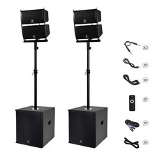 PRORECK CLUB 6000 PA Speaker System 15 inch 6000W Line Array Subwoofer DJ Combo